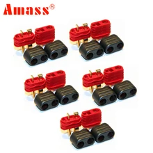5pair/lot Amass new slip sheathed T plug connector 40A high current multi-axis fixed-wing model aircraft