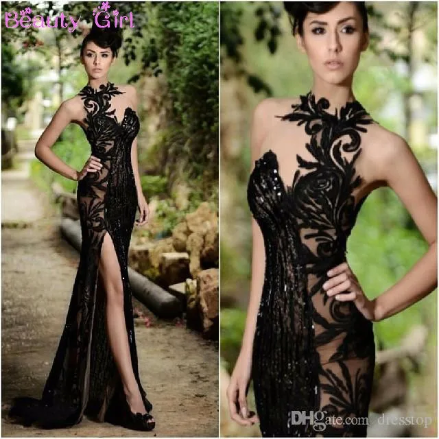 Charming Sequins Mermaid Evening Dresses Rami Salamoun 2020 Applique Crew Neck Sleeveless Tulle Split Side Evening Dress
Charming Sequins Mermaid Evening Dresses Rami Salamoun 2020 Applique Crew Neck Sleeveless Tulle Split Side Evening Dress