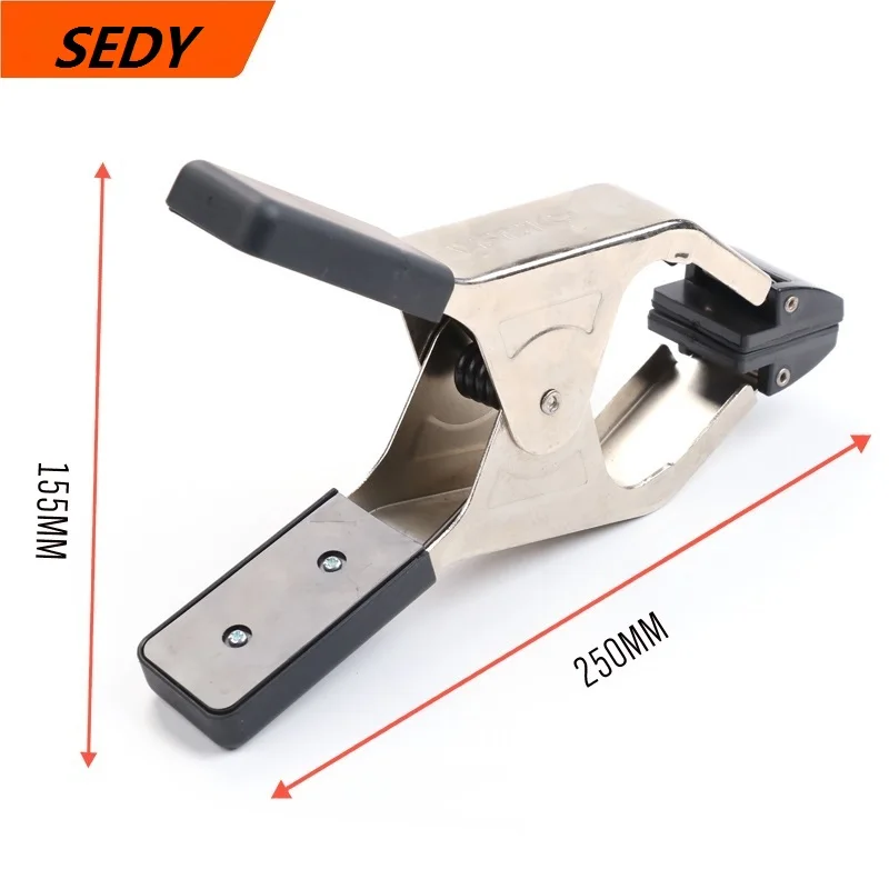 SEDY 250mm Long Steel Spring Clamps Flexible Strong A Type Extra Large Clip Nylon Wood Carpenter Tool 3'' | Обустройство дома