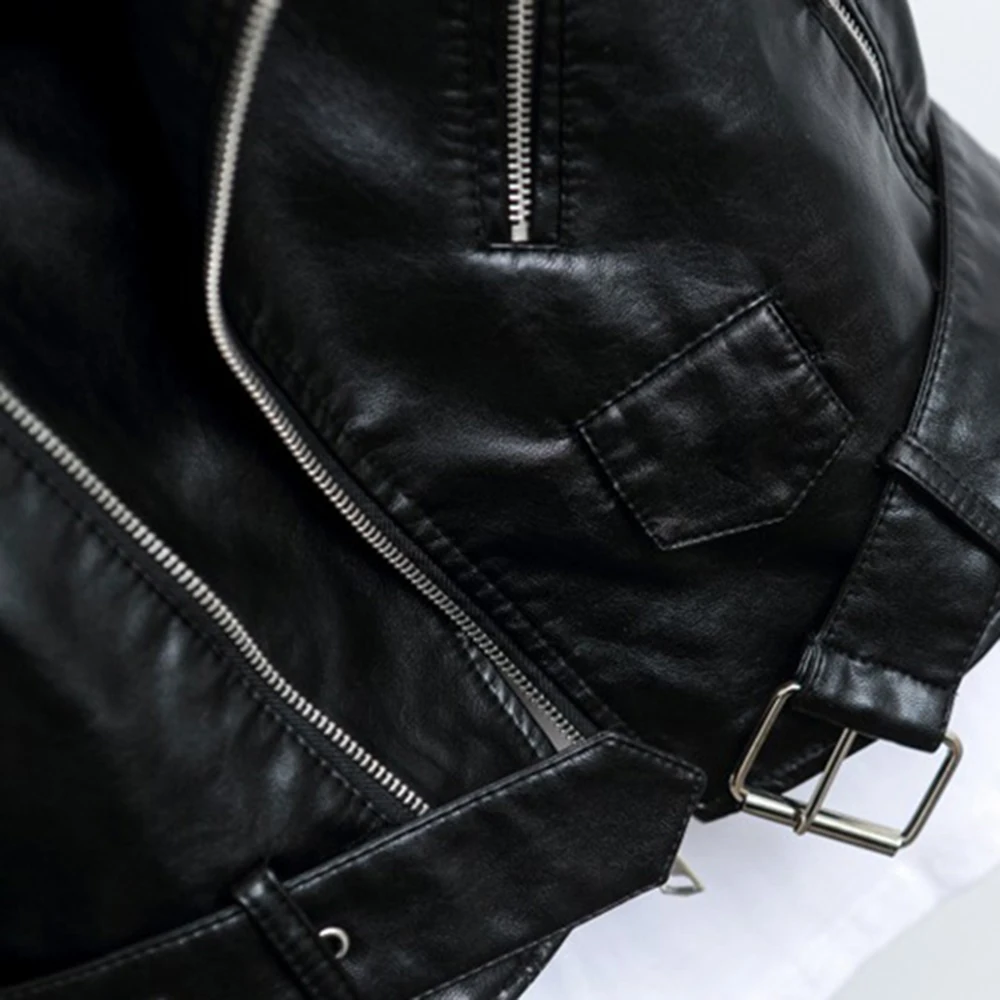 Women Faux Leather Vest PU Black Waistcoat Femme Gilet Sleeveless Jacket Coat Vintage Punk Style Spring Streetwear New 903-A485
Women Faux Leather Vest PU Black Waistcoat Femme Gilet Sleeveless Jacket Coat Vintage Punk Style Spring Streetwear New 903-A485