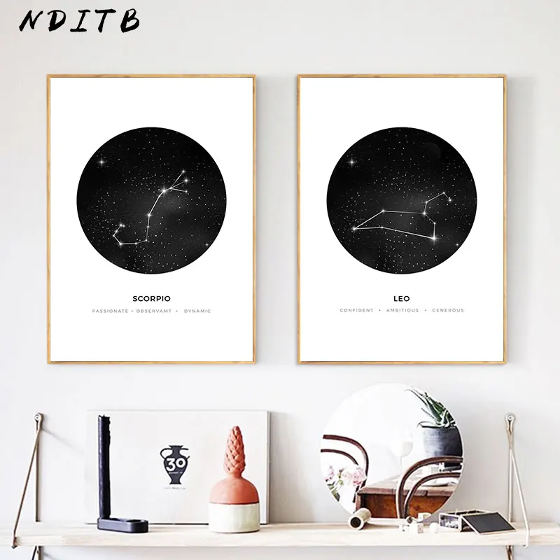 Constellation Nursery Wall Art Canvas Poster Prints Astrology Sign Minimalist Geometric Painting Nordic Kids Decoration Pictures
Constellation Nursery Wall Art Canvas Poster Prints Astrology Sign Minimalist Geometric Painting Nordic Kids Decoration Pictures