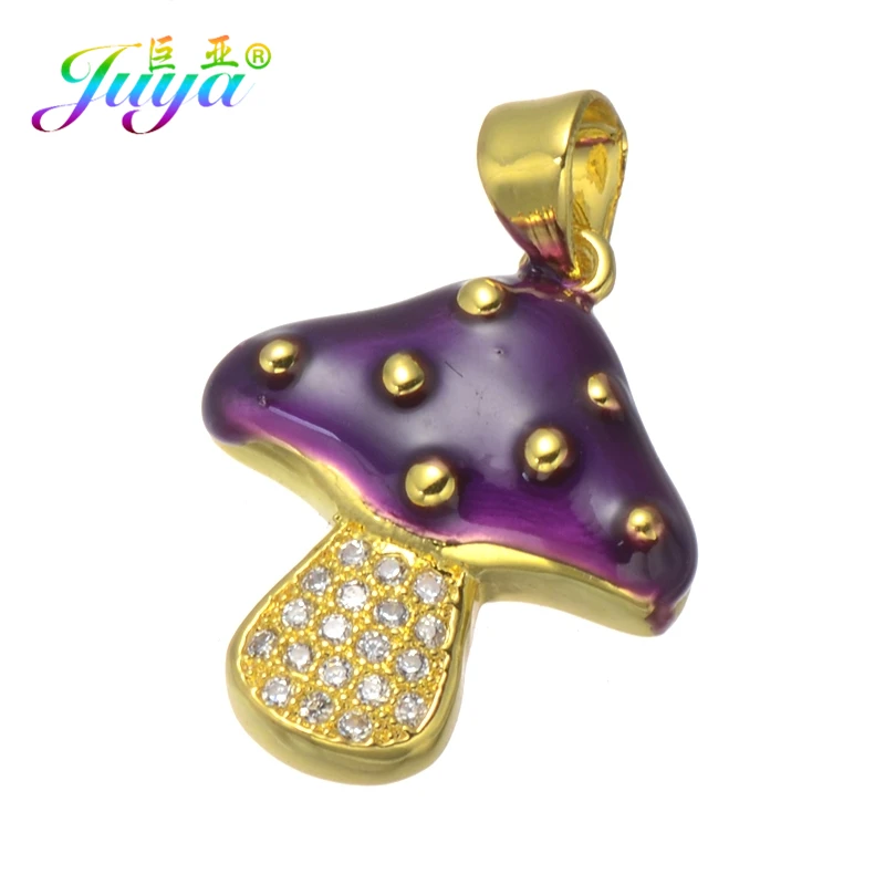 Juya DIY Jewelry Accessories Supplies Micro Pave Zircon Enamel Mushroom Charm Pendants For Women Girls Pendants Jewelry Making
Juya DIY Jewelry Accessories Supplies Micro Pave Zircon Enamel Mushroom Charm Pendants For Women Girls Pendants Jewelry Making