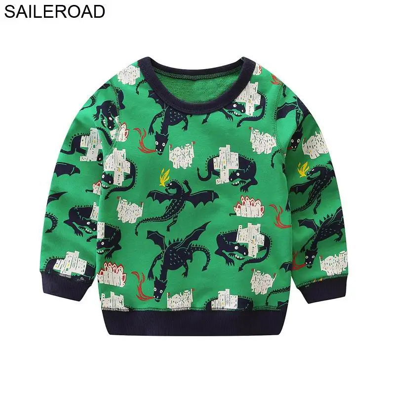 SAILEROAD 2-7Years Cartoon Dinosaur Child Boys Pullover Sweatshirts Fall Long Sleeve Shirts for Baby Boys Hoodies Sweatshirts
SAILEROAD 2-7Years Cartoon Dinosaur Child Boys Pullover Sweatshirts Fall Long Sleeve Shirts for Baby Boys Hoodies Sweatshirts
