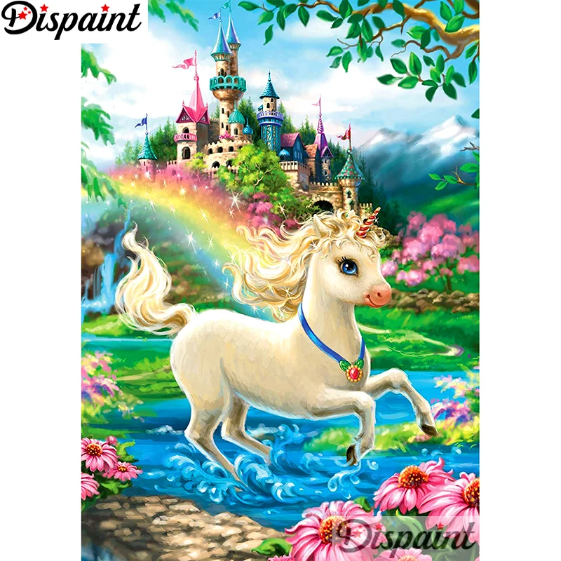 Dispaint Full Square/Round Drill 5D DIY Diamond Painting "Castle unicorn" Embroidery Cross Stitch 3D Home Decor A10766
Dispaint Full Square/Round Drill 5D DIY Diamond Painting "Castle unicorn" Embroidery Cross Stitch 3D Home Decor A10766