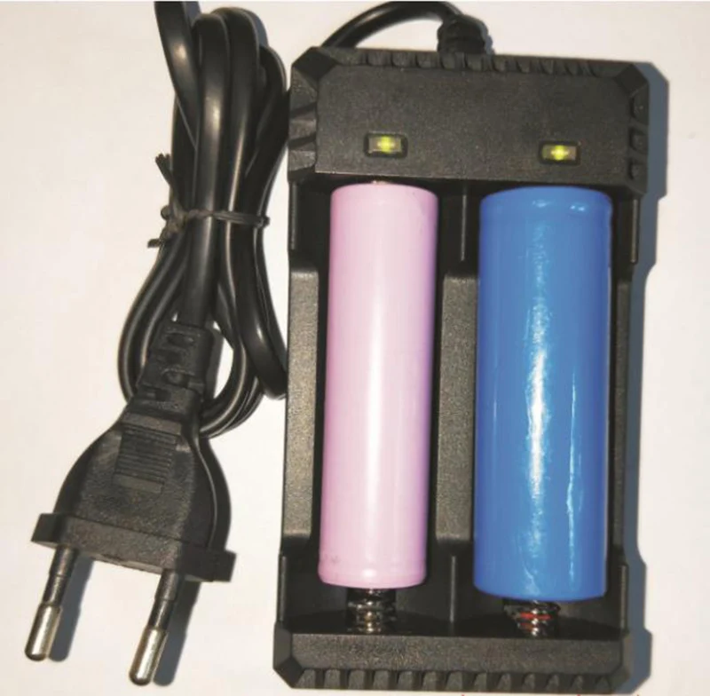18650 lithium battery with line universal charger dual slot for (C) (D) (AA) (AAA) 16340 10440 14500US EU regulations | Электроника