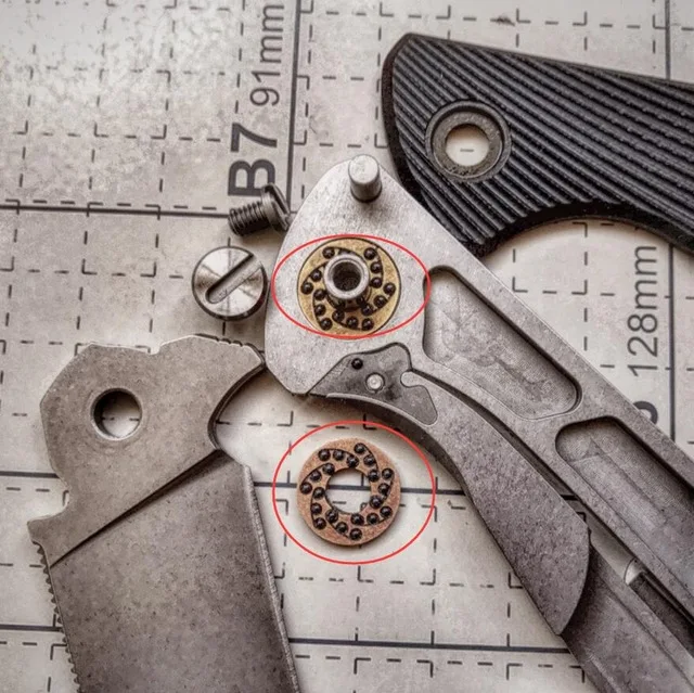 Ceramic Caged Bearings - 1 Pair - with Ceramic Balls Make knives Parts & Accessories Folding knife IKBS Bearing
Ceramic Caged Bearings - 1 Pair - with Ceramic Balls Make knives Parts & Accessories Folding knife IKBS Bearing
