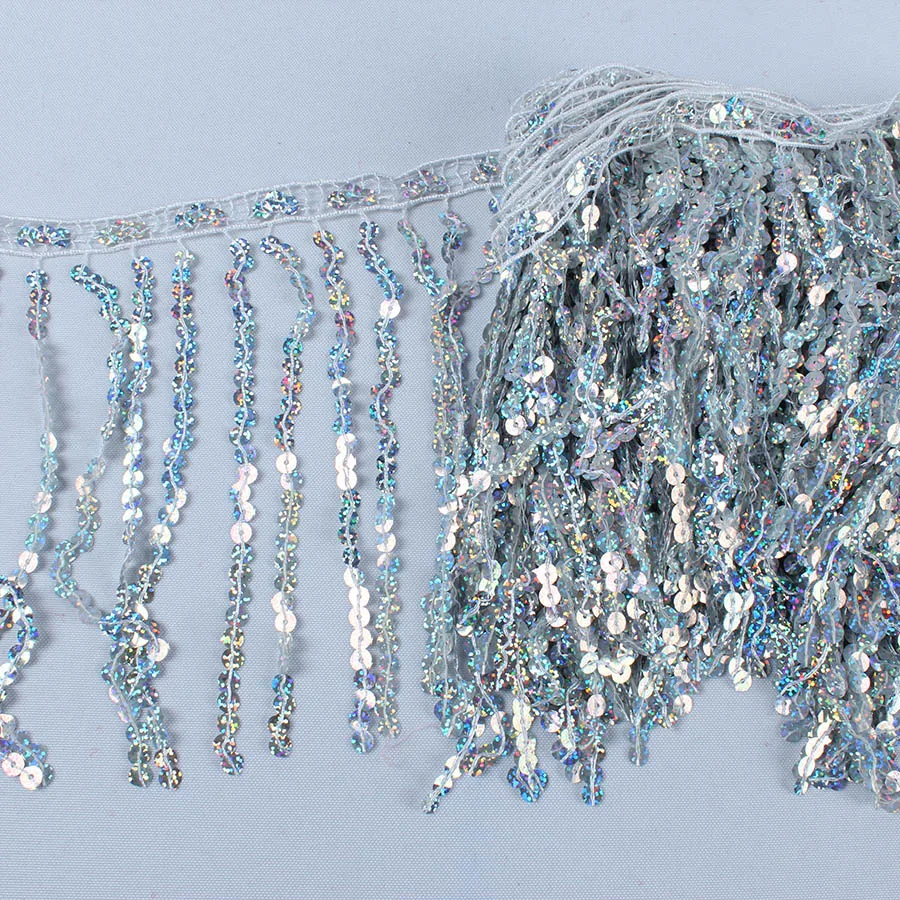 6 Meters/lot Gold Holographic Sequins Tassel Fringe Decorative Curtain Lace Trims Ribbons DIY Clothing Accessories Patchwork
6 Meters/lot Gold Holographic Sequins Tassel Fringe Decorative Curtain Lace Trims Ribbons DIY Clothing Accessories Patchwork