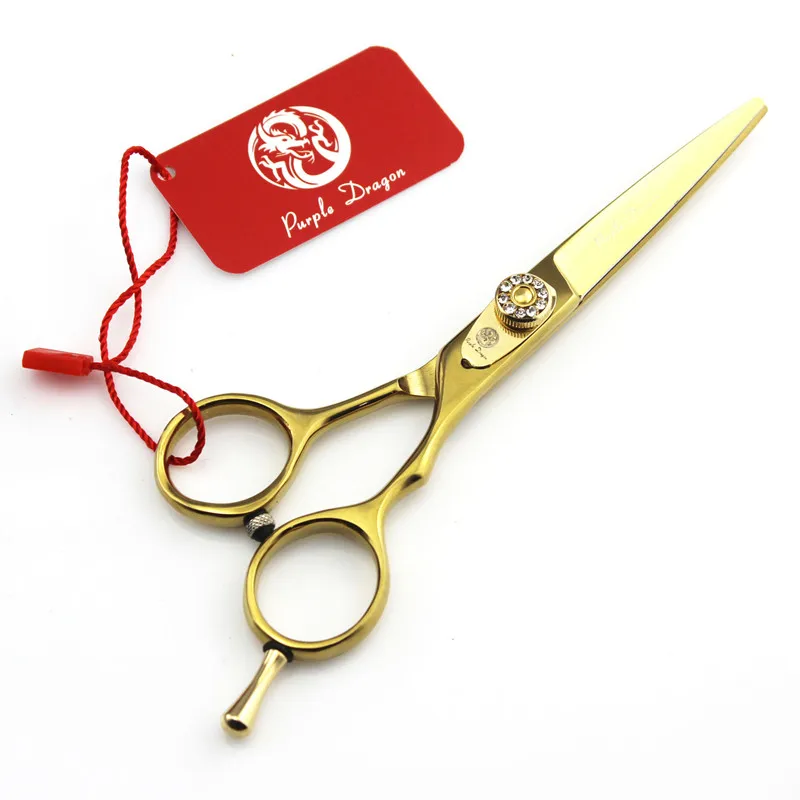 Purple Dragon 5.5 inch Gold Hair Makas Thinning / Cutting Hair Scissors Set Professional High Quality Japan 440c Haircut Scissor
Purple Dragon 5.5 inch Gold Hair Makas Thinning / Cutting Hair Scissors Set Professional High Quality Japan 440c Haircut Scissor