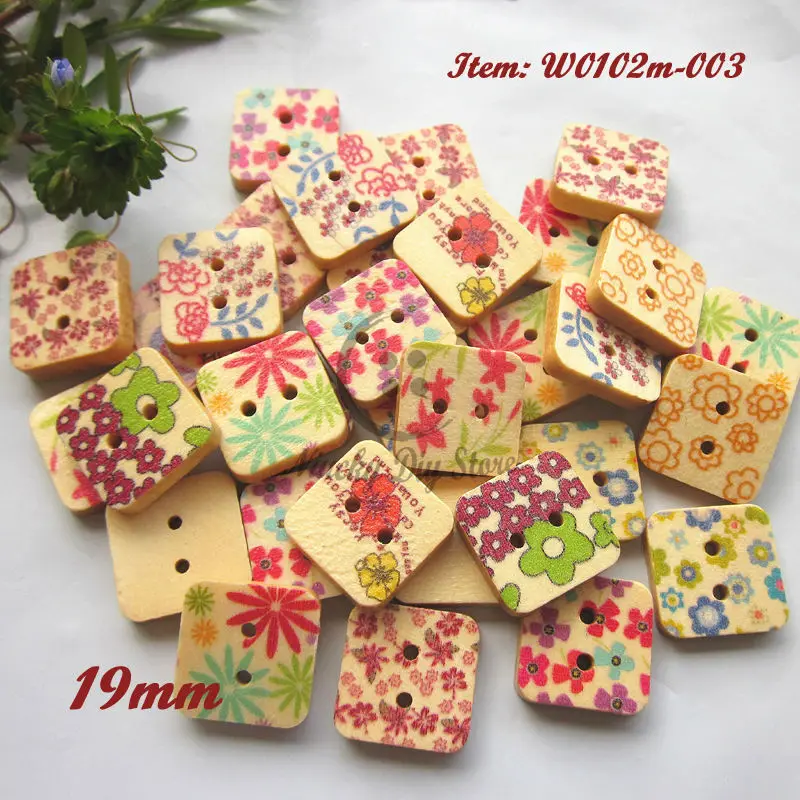144pcs 19mm Random mixed painting wood square buttons scrapbooking sewing accessories craft decorative material wholesale
144pcs 19mm Random mixed painting wood square buttons scrapbooking sewing accessories craft decorative material wholesale