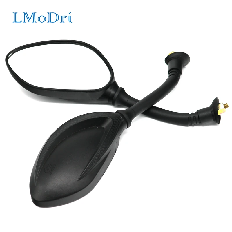 

LMoDri Motorcycle Mirror Scooter Electric Bicycle Back Side Mirror Motorbike Rear View Mirrors 8mm Clockwise 2pcs/Pair