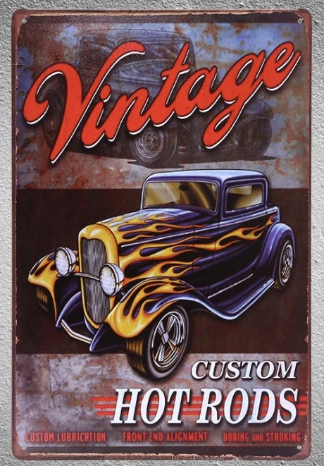 1pc Vintage car hotrod Muscle American Lubrication Tin Plate Sign wall plaques man cave Decoration Dropshipping metal Poster
1pc Vintage car hotrod Muscle American Lubrication Tin Plate Sign wall plaques man cave Decoration Dropshipping metal Poster