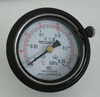 Shanghai Yichuan Ling on pressure gauge 0-0.25MPa 0-138 C dual scale horizontal Shen'an sterilizer fittings
Shanghai Yichuan Ling on pressure gauge 0-0.25MPa 0-138 C dual scale horizontal Shen'an sterilizer fittings