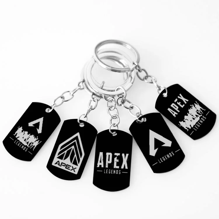 10 шт./лот Горячая игра Apex легенды брелок черный дверные ручки из нержавеющей