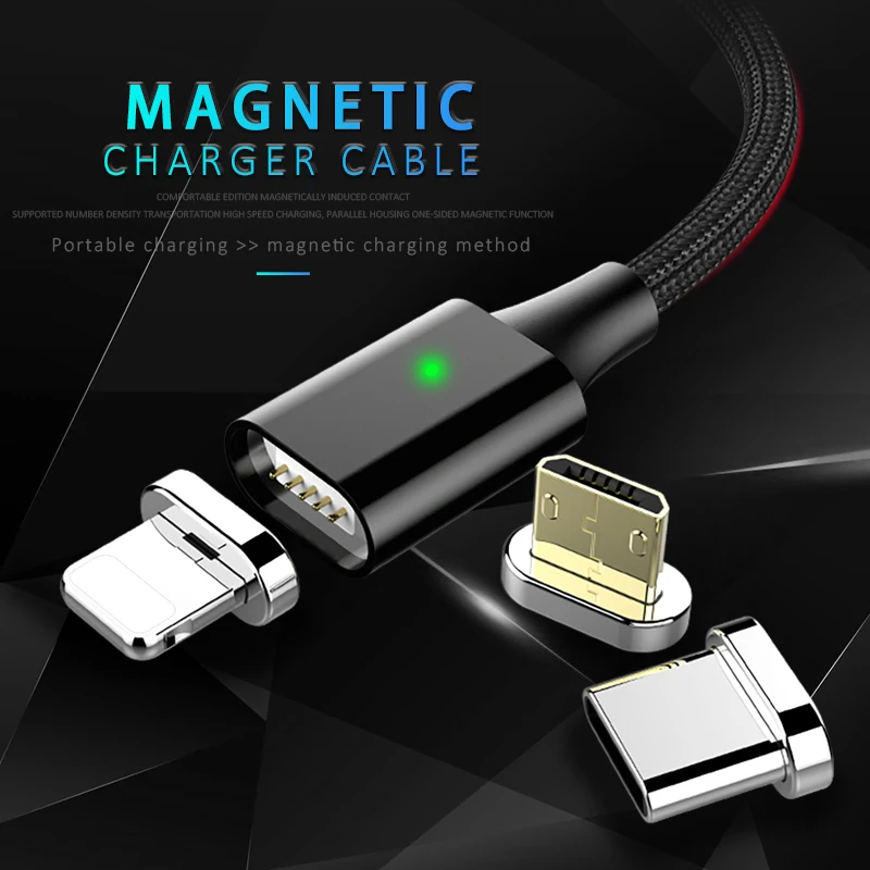 ! ACCEZZ Магнитный Micro USB кабель для iPhone 6 7 8 Plus X XR XS type C samsung S8 S9 Быстрая зарядка данных