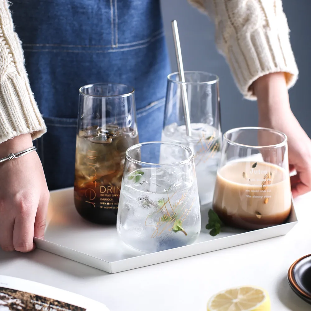 Glass Mug Creative Transparent Tall Mugs Gold Letter Milk Tea Coffee Juice Water Cup Home Office Drinkware Lovers Gifts 1PC
Glass Mug Creative Transparent Tall Mugs Gold Letter Milk Tea Coffee Juice Water Cup Home Office Drinkware Lovers Gifts 1PC