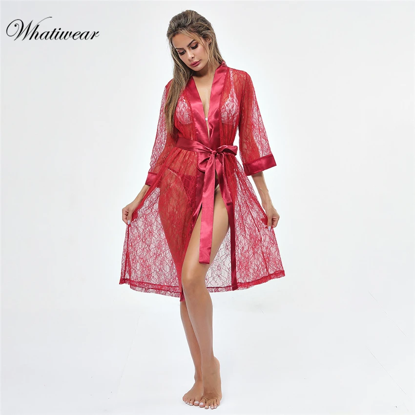Whatiwear женское сексуальное белье шелковая ночная рубашка летнее платье кружевное
