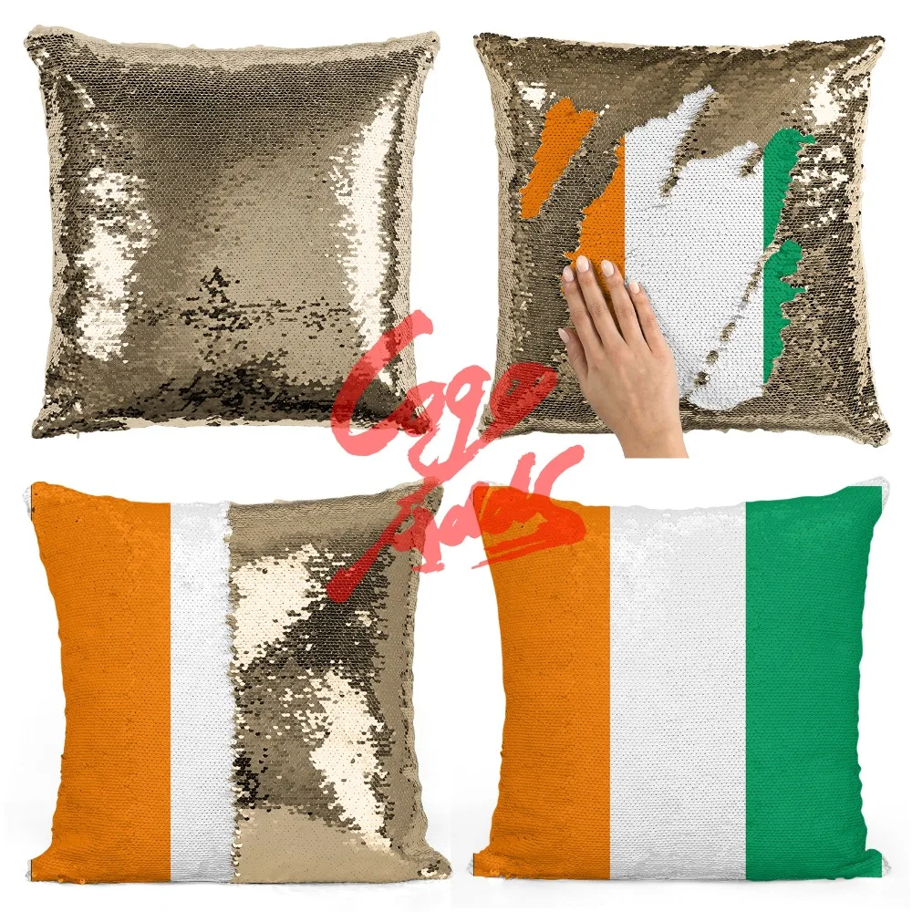 Cote Divoire decorative throw pillows reversible mermaid sequin pillow case cover dropshipping
Cote Divoire decorative throw pillows reversible mermaid sequin pillow case cover dropshipping