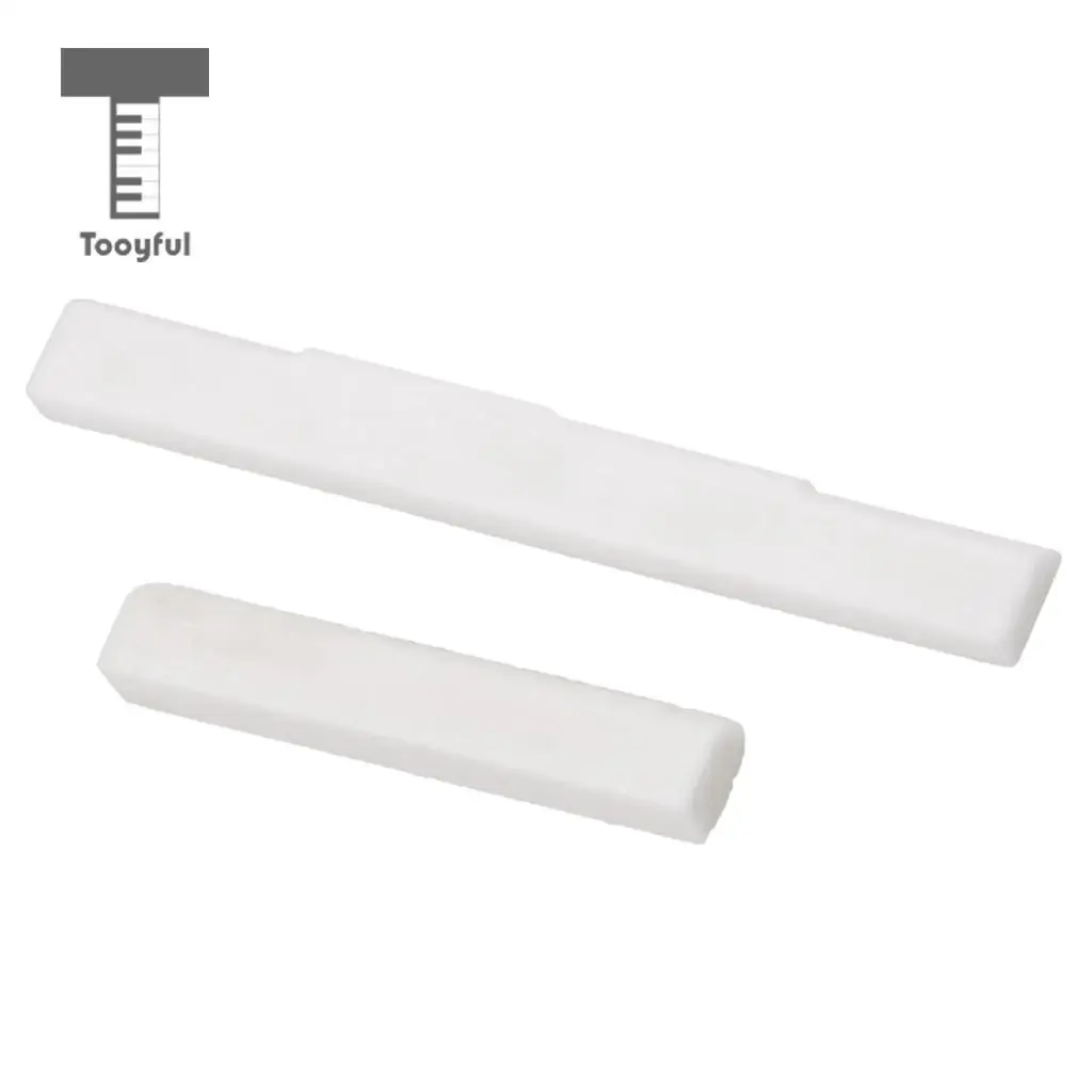 Tooyful Replacement Bone Bridge Saddle Nut Set Slotted for 4 String Ukulele Guitar Parts
Tooyful Replacement Bone Bridge Saddle Nut Set Slotted for 4 String Ukulele Guitar Parts