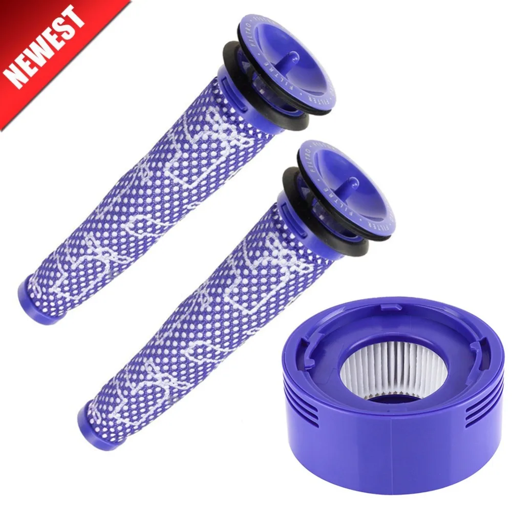 3Pcs/set Pre Filter + HEPA Post Filter kit for Dyson V7 V8 Vacuum Replacement Filter (DY-96566101) and Post-Filter (DY-96747801)
3Pcs/set Pre Filter + HEPA Post Filter kit for Dyson V7 V8 Vacuum Replacement Filter (DY-96566101) and Post-Filter (DY-96747801)
