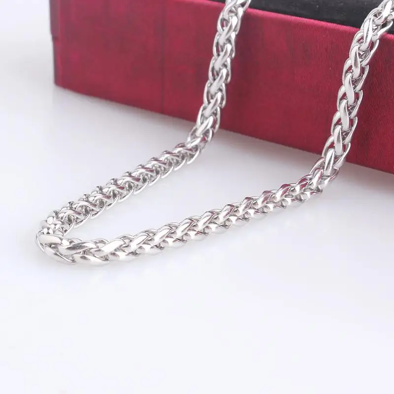 4.5mm width silver color box chains length 55cm 316L Stainless steel Necklace for men women jewelry wholesale
4.5mm width silver color box chains length 55cm 316L Stainless steel Necklace for men women jewelry wholesale