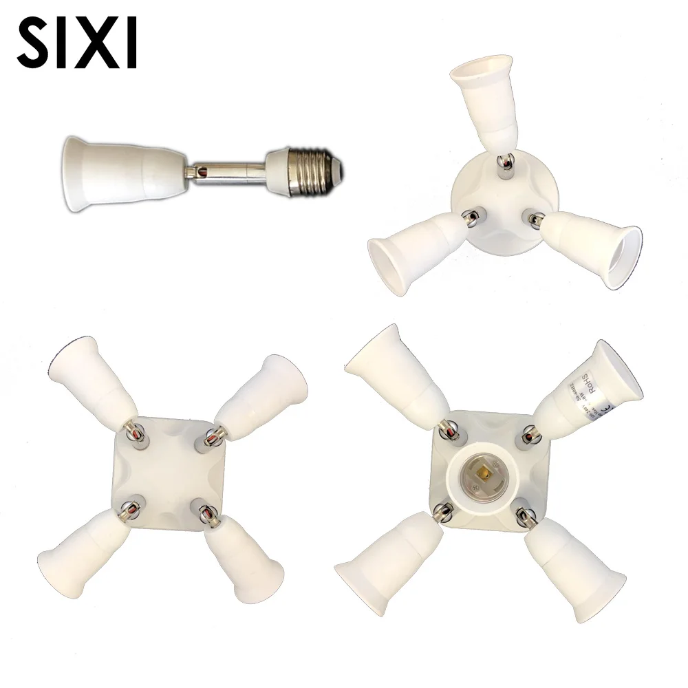 Lamp Holder Converter 360 Degrees Flexible Rotation E27 Extended E27 1 to 3 / 1 to 4 / 1 to 5 Lamp Base
Lamp Holder Converter 360 Degrees Flexible Rotation E27 Extended E27 1 to 3 / 1 to 4 / 1 to 5 Lamp Base