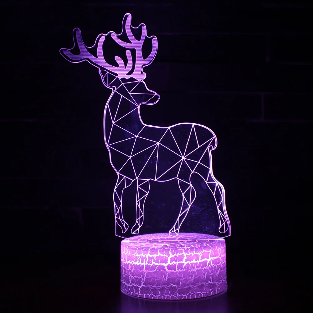 Novelty 3D Colorful Led Visual Night Light Milu Deer Modelling Table Lamp Kids Gifts Sleep Home Decor Christmas Lighting Fixture
Novelty 3D Colorful Led Visual Night Light Milu Deer Modelling Table Lamp Kids Gifts Sleep Home Decor Christmas Lighting Fixture