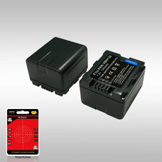 2 PCS One DozenCamcorder Battery Replace For PANASONIC Decoded VW-VBN130 Fit For HDC-HS900, HDC-TM900, HDC-SD800 7.2V 1250mAh
2 PCS One DozenCamcorder Battery Replace For PANASONIC Decoded VW-VBN130 Fit For HDC-HS900, HDC-TM900, HDC-SD800 7.2V 1250mAh