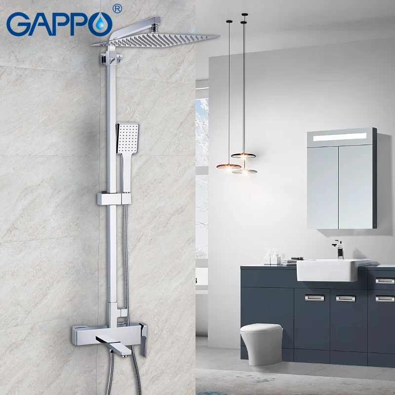GAPPO shower Faucet wall Mounted Brass shower Griferia bathroom Rainfall shower set bathtub faucet bath tub waterfall faucet tap
GAPPO shower Faucet wall Mounted Brass shower Griferia bathroom Rainfall shower set bathtub faucet bath tub waterfall faucet tap