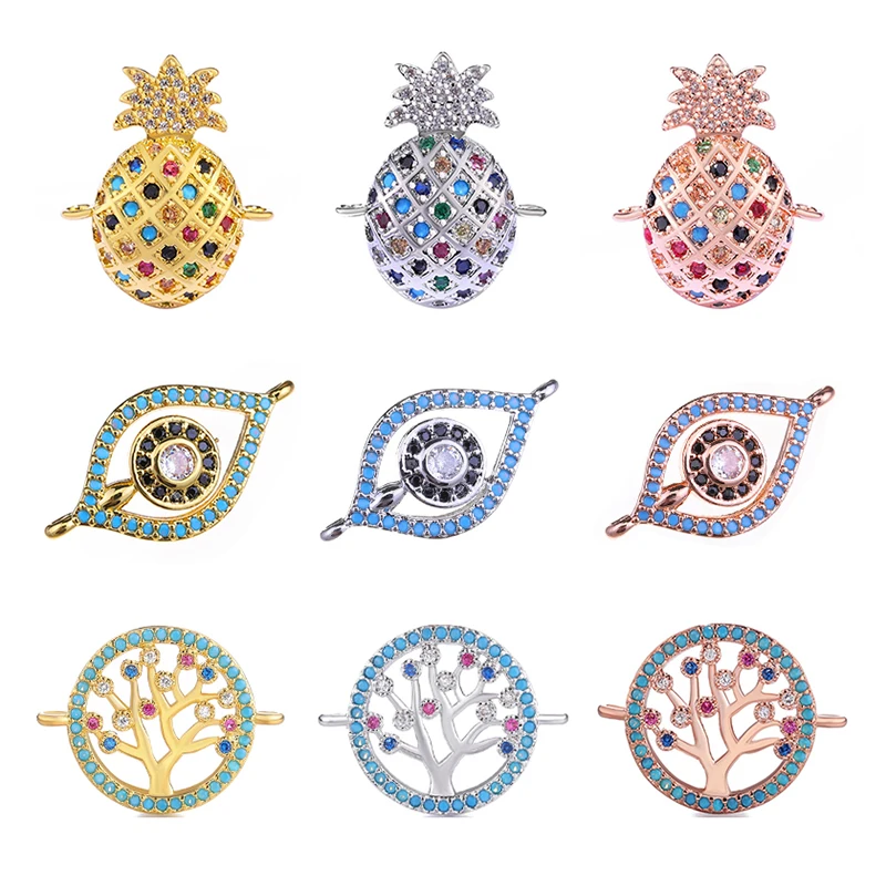 Juya DIY Rainbow Crystal Accessories Handmade Anchor Pineapple Hamsa Evil Eye Charms Connectors For Jewelry Making
Juya DIY Rainbow Crystal Accessories Handmade Anchor Pineapple Hamsa Evil Eye Charms Connectors For Jewelry Making