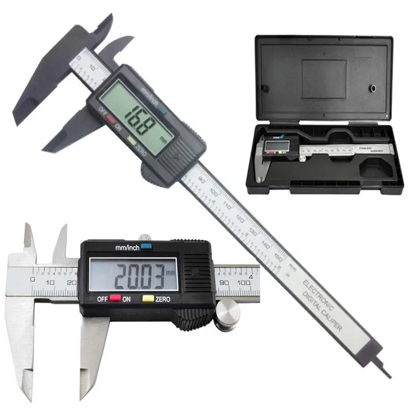 Цифровой штангенциркуль 6 дюймов 150 мм|digital vernier caliper|digital caliper micrometervernier |