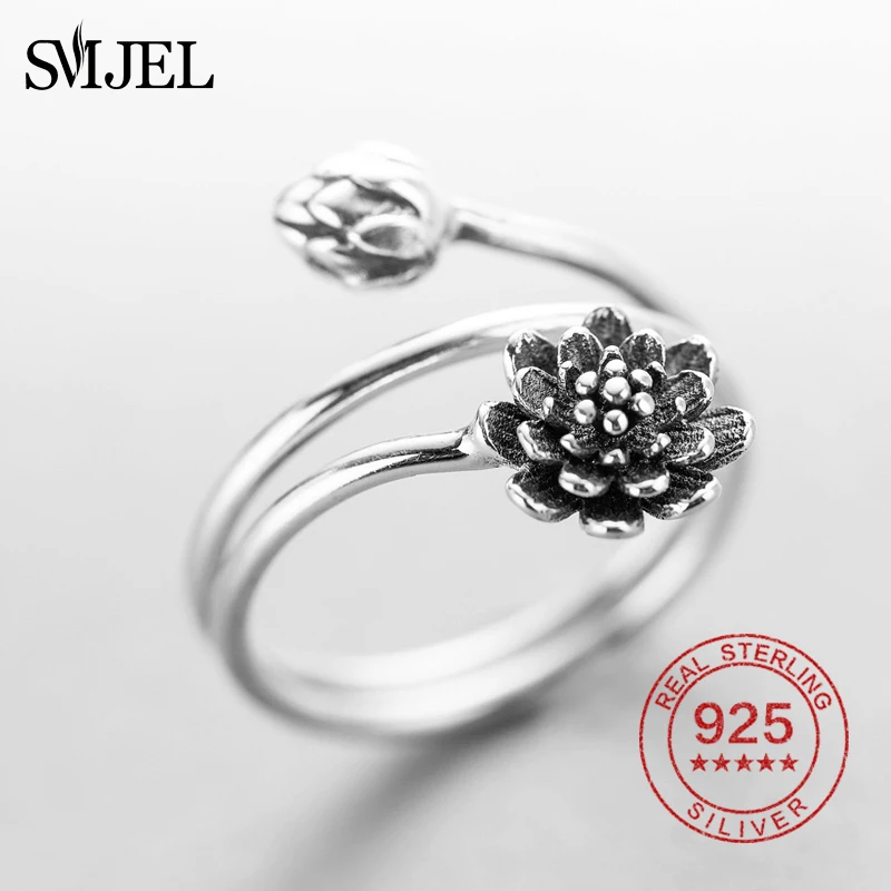 Женское многослойное кольцо SMJEL, винтажное этническое кольцо из стерлингового серебра с цветком лотоса, 3 слоя, ювелирное изделие для йоги
Женское многослойное кольцо SMJEL, винтажное этническое кольцо из стерлингового серебра с цветком лотоса, 3 слоя, ювелирное изделие для йоги