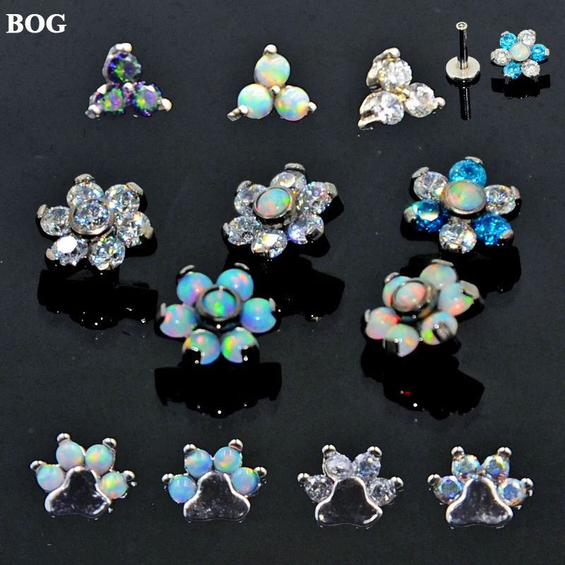 1PC Steel Opal Zircon Flower Ear Cartilage Tragus Helix Piercing Screw Fit Top 16g Opal Labret Lip Bar RingsSexy Fashion Jewelry
1PC Steel Opal Zircon Flower Ear Cartilage Tragus Helix Piercing Screw Fit Top 16g Opal Labret Lip Bar RingsSexy Fashion Jewelry