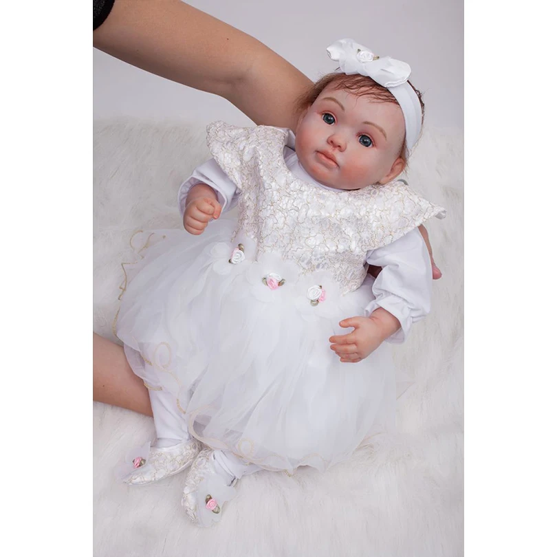 2016 New Silicone Reborn dolls for girls Cotton Body Baby Alive Snow White Doll Brinquedos Baby Doll Toys Poupee Reborn
2016 New Silicone Reborn dolls for girls Cotton Body Baby Alive Snow White Doll Brinquedos Baby Doll Toys Poupee Reborn
