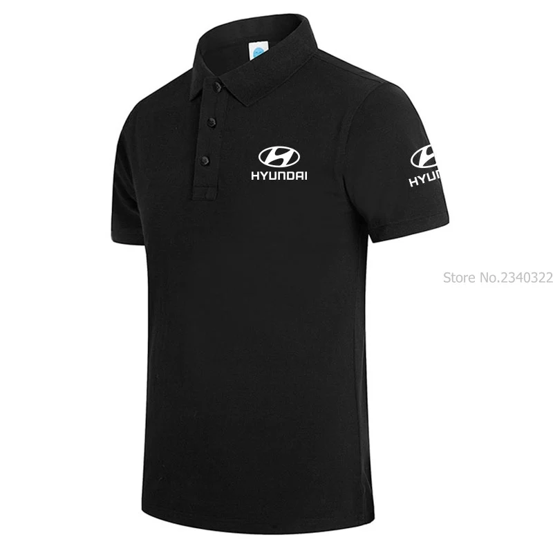 Новое поступление брендовая одежда мужская рубашка Поло Hyundai деловая и