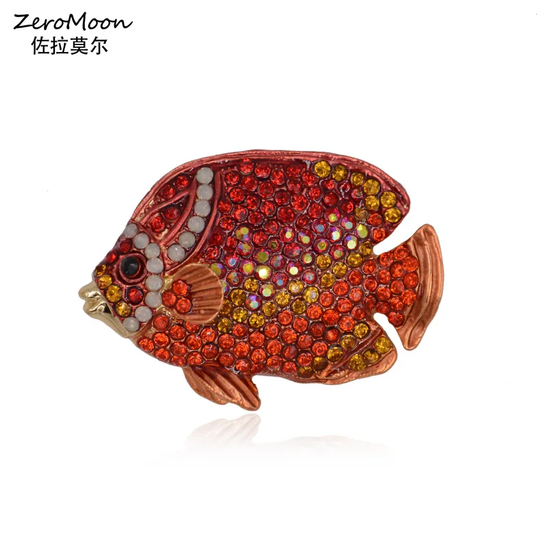 Vivid Crystal Rhinestone Goldfish Brooch Pin Metal Animal Women Clothing Accessory Fashion Jewelry
Vivid Crystal Rhinestone Goldfish Brooch Pin Metal Animal Women Clothing Accessory Fashion Jewelry