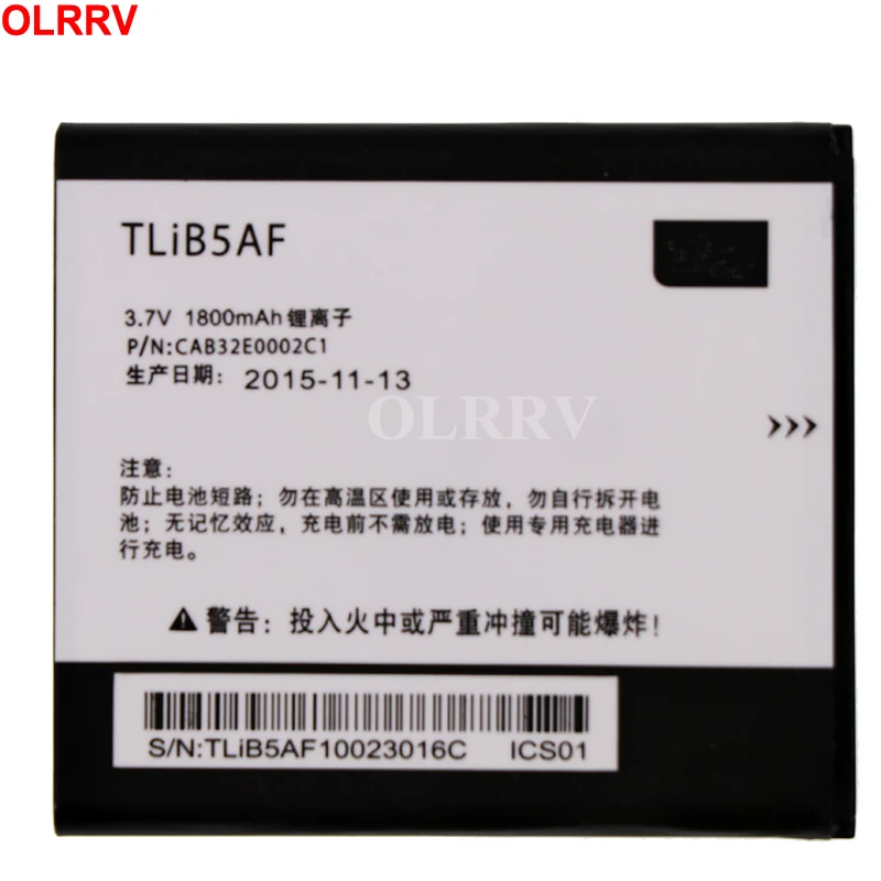 Аккумулятор TLiB5AF 1800 мА · ч для Alcatel One Touch Pop C5 OT 5036 5036D 5037 5037D 5037A 5037X
Аккумулятор TLiB5AF 1800 мА · ч для Alcatel One Touch Pop C5 OT 5036 5036D 5037 5037D 5037A 5037X