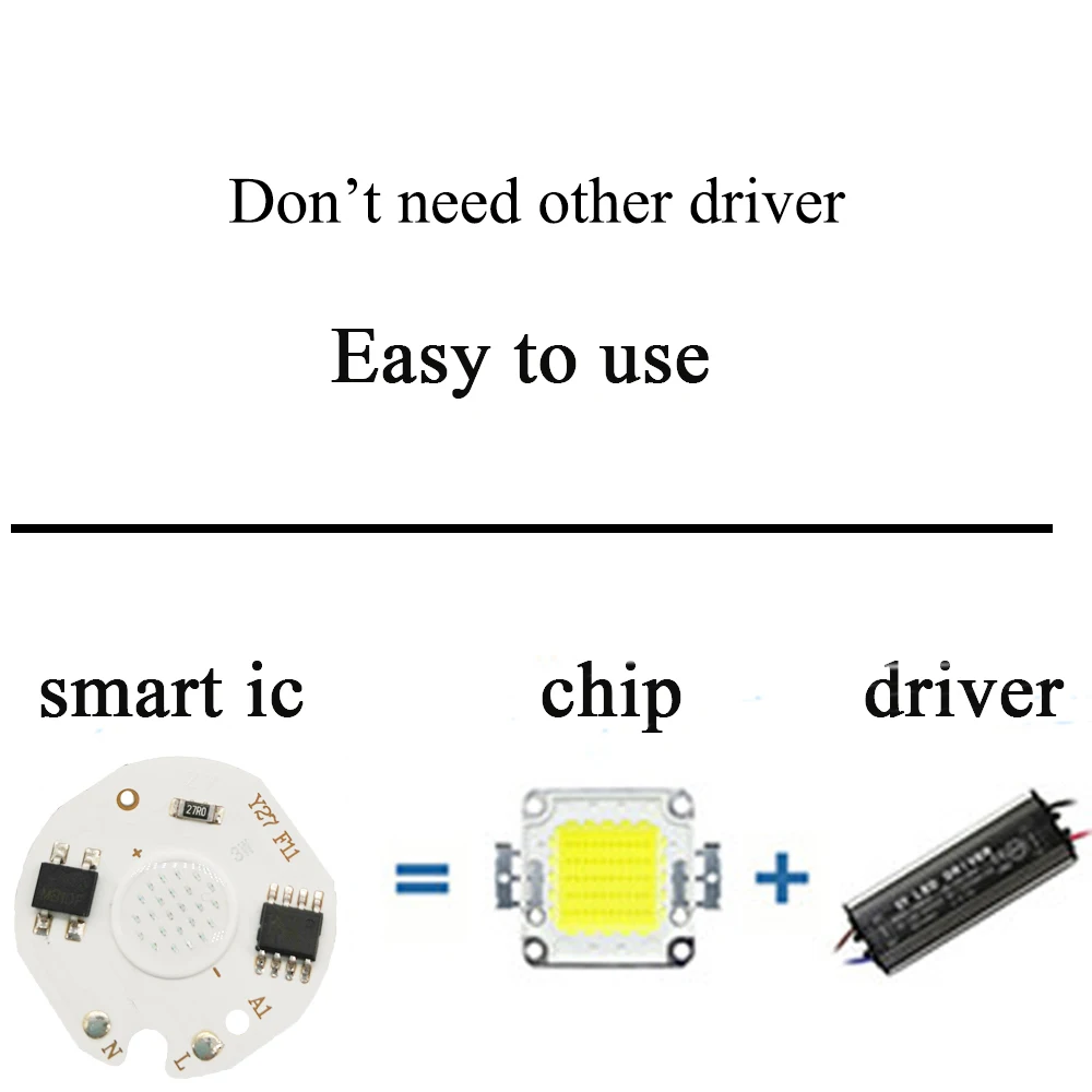 LED COB Chip Light 3W 5W 7W 9W 15W RGB AC220V No Need Driver Smart IC Bulb Lamp For Spot Encastrable Plafond Light Source LED
LED COB Chip Light 3W 5W 7W 9W 15W RGB AC220V No Need Driver Smart IC Bulb Lamp For Spot Encastrable Plafond Light Source LED