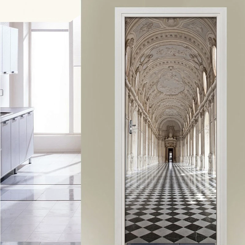 PVC Self-adhesive Removable Door Sticker Creative Church Wallpaper Living Room Door Decor Decals Wall Sticker Papel De Parede 3D
PVC Self-adhesive Removable Door Sticker Creative Church Wallpaper Living Room Door Decor Decals Wall Sticker Papel De Parede 3D