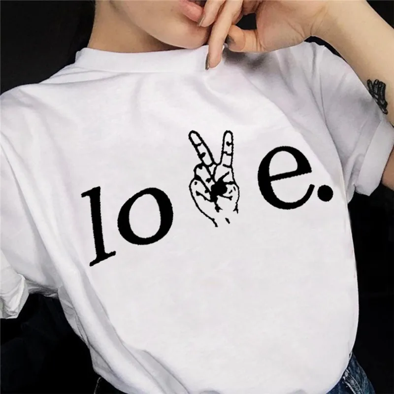 Женская футболка с надписью Love модные забавные хлопковые футболки grunge tumblr goth art