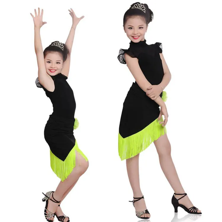 New Girls Latin Salsa Tango Dance Dress Kids Black Ballroom Samba Rumba Dance Costume Child Latin Fringe Skirt
New Girls Latin Salsa Tango Dance Dress Kids Black Ballroom Samba Rumba Dance Costume Child Latin Fringe Skirt