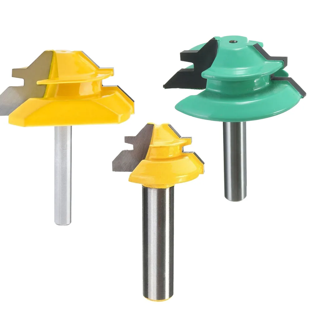 45 Degree Lock Miter Router Bit 1/4 Inch 1/2 Inch Shank Joint Router Bit Woodworking Cutter Tool
45 Degree Lock Miter Router Bit 1/4 Inch 1/2 Inch Shank Joint Router Bit Woodworking Cutter Tool