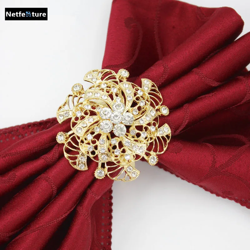 4Pcs/Lot Napkin Rings For Romantic Wedding Table Decoration Rhinestone Holder Nickle Gold Plating Buckle YNR3034
4Pcs/Lot Napkin Rings For Romantic Wedding Table Decoration Rhinestone Holder Nickle Gold Plating Buckle YNR3034