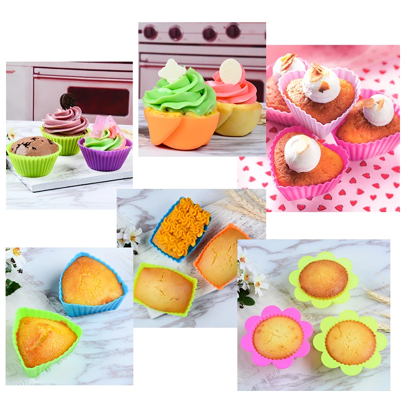 6Pcs Silicone Cake Mold Heart Star Flower Cupcake Soap Baking Nonstick Reusable Cake Pastry Tools Bakeware Kitchen Accessories
6Pcs Silicone Cake Mold Heart Star Flower Cupcake Soap Baking Nonstick Reusable Cake Pastry Tools Bakeware Kitchen Accessories