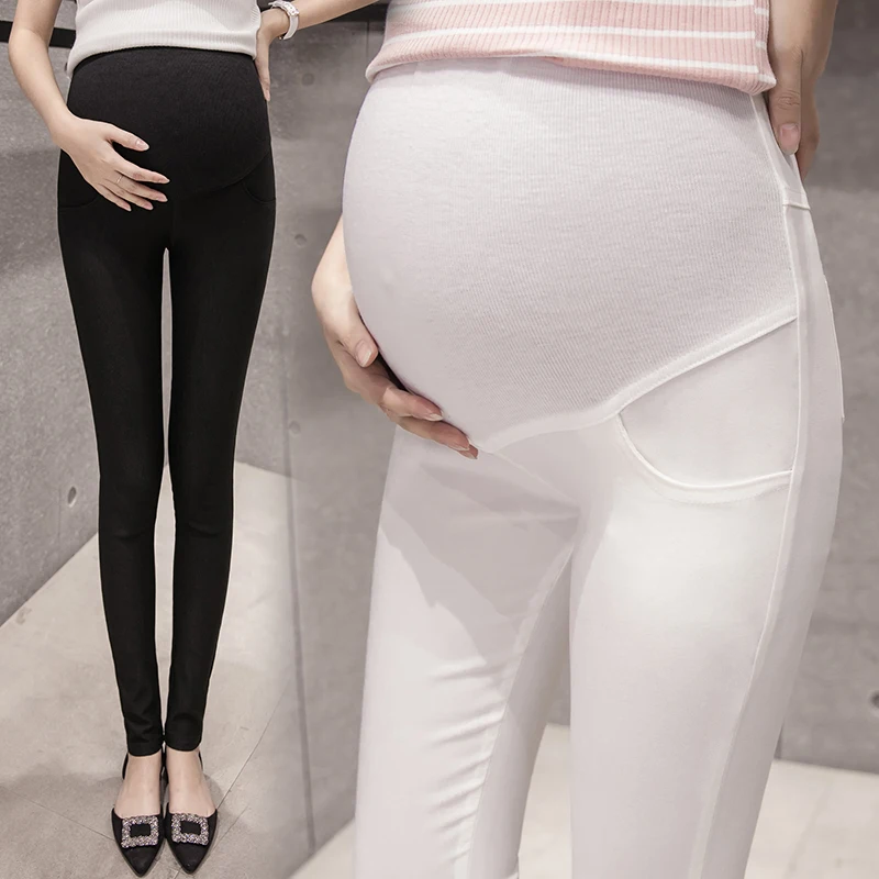 Новинка 2018 зимняя одежда брюки карандаш для беременных хлопковые облегающие