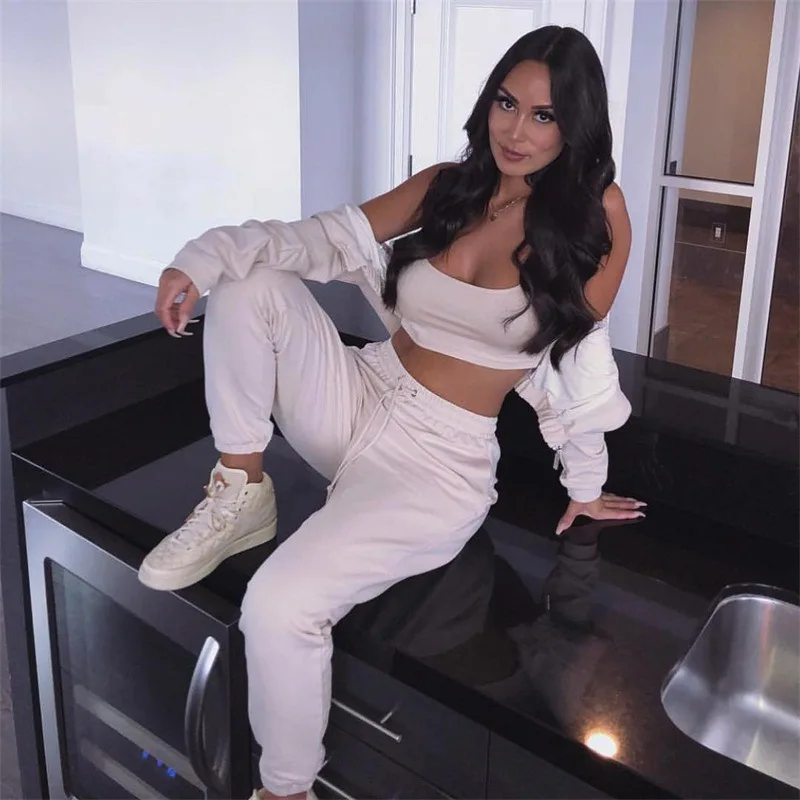 Autumn Women Tracksuit Women Winter Casual 2 Pieces Suit (Hooded Sweatshirt + Long Pants) Zipper Leisure Suit Outfit Fitness Set
Autumn Women Tracksuit Women Winter Casual 2 Pieces Suit (Hooded Sweatshirt + Long Pants) Zipper Leisure Suit Outfit Fitness Set