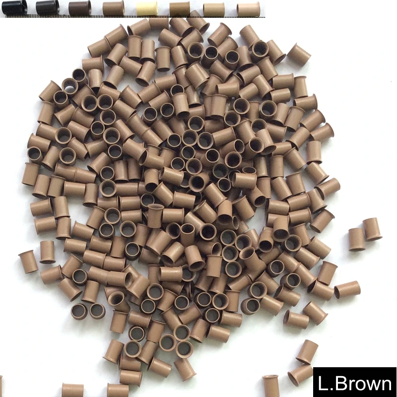 Free Shipping HARMONY 1000 Pieces 3.4x3.0x6mm Copper Bell Micro Tubes with Flare Edge for 1.0g I tip Hair Extensions 8 Colors
Free Shipping HARMONY 1000 Pieces 3.4x3.0x6mm Copper Bell Micro Tubes with Flare Edge for 1.0g I tip Hair Extensions 8 Colors