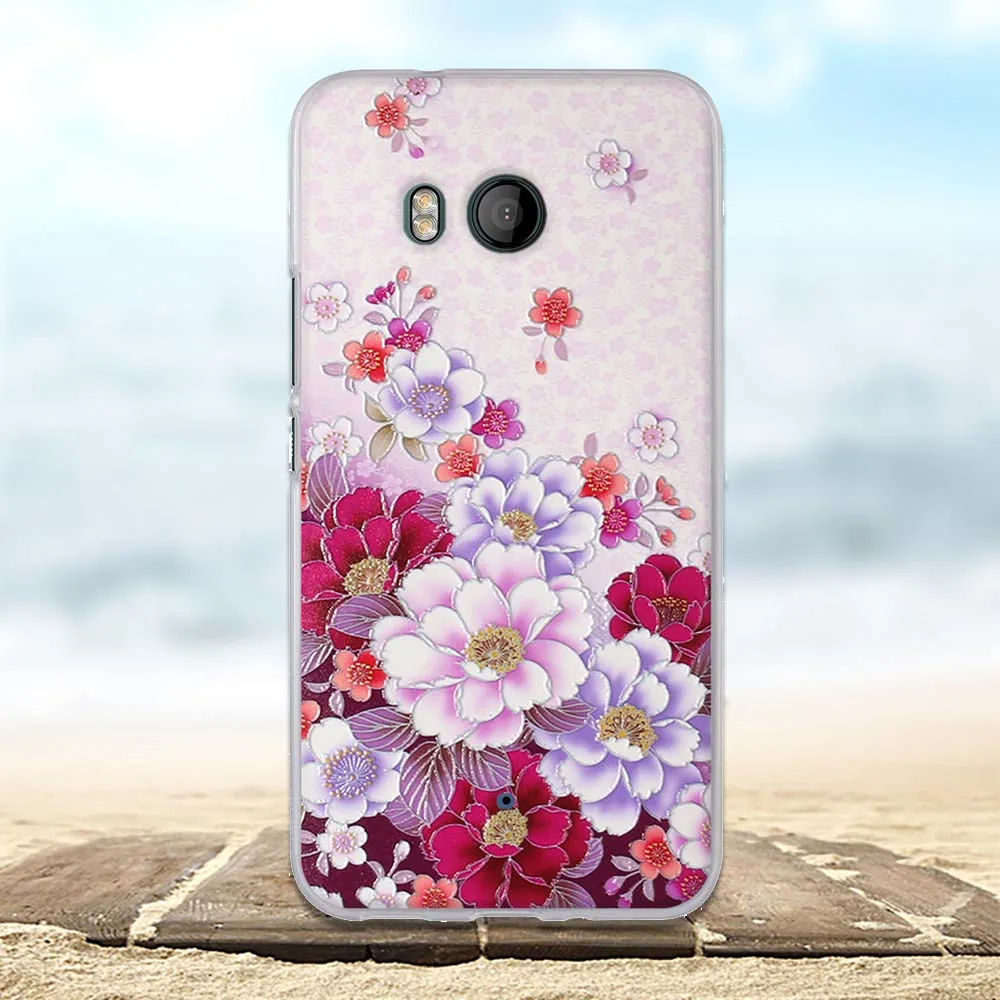 For HTC U11 Case 5.5 '' Cover Soft TPU Silicone Fundas Coque 3D Cute Flower Bags Shell U 11 Phone Cases | Мобильные телефоны