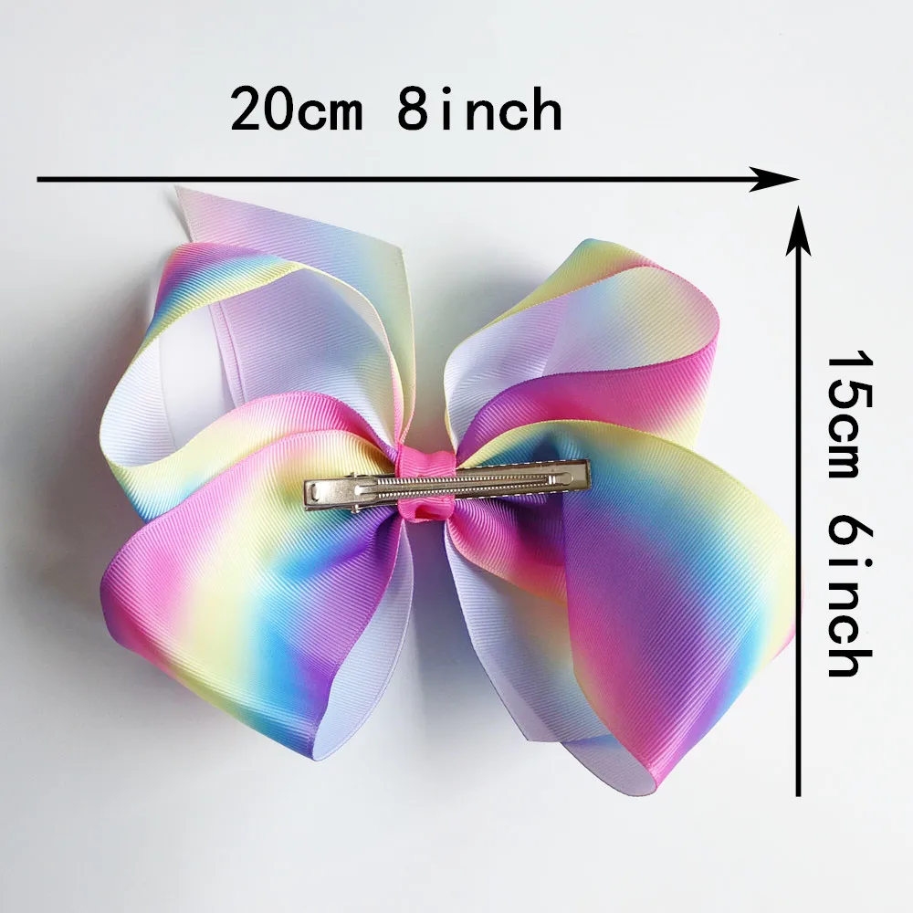 Wholesale JOJO swia bows 8'' grosgrain ribbon hair bows hair clips boutique rainbows bow girls hairbow For Teens Gift 120pcs/lot
Wholesale JOJO swia bows 8'' grosgrain ribbon hair bows hair clips boutique rainbows bow girls hairbow For Teens Gift 120pcs/lot