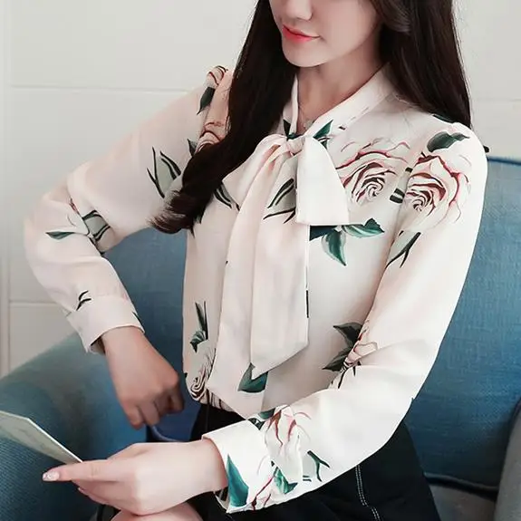 Women Shirts Long Sleeve Blouse Casual Print Chiffon Blouse Shirt Ropa Mujer Bow V-neck Office Blouse Womens Tops and Blouses
Women Shirts Long Sleeve Blouse Casual Print Chiffon Blouse Shirt Ropa Mujer Bow V-neck Office Blouse Womens Tops and Blouses
