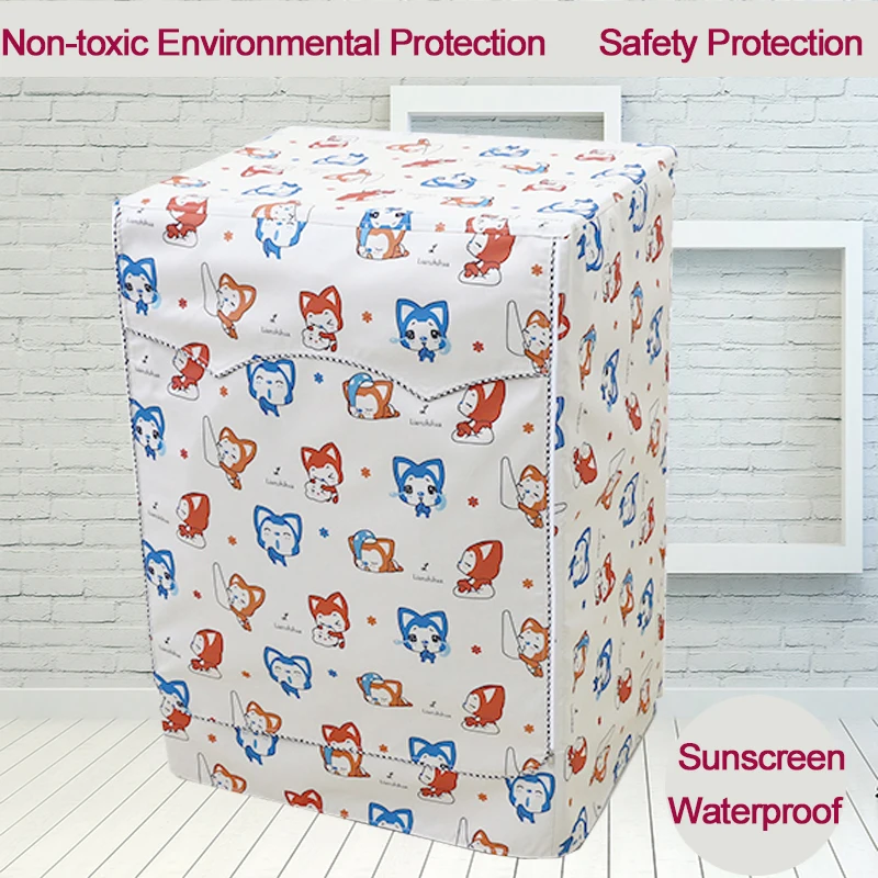 Fox Cartoon Waterproof Washing Machine Cover Tumbling-box Washer Machine Case Front Opening Dustproof Sun Protection Cover
Fox Cartoon Waterproof Washing Machine Cover Tumbling-box Washer Machine Case Front Opening Dustproof Sun Protection Cover